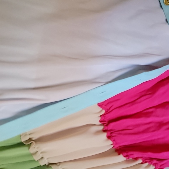 Maxi dress women's Plus size 3X multi color block - Picture 11 of 11